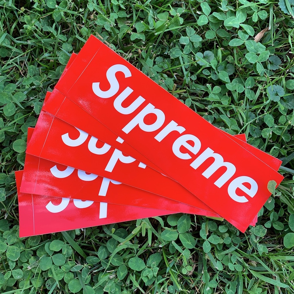 5 supreme stickers